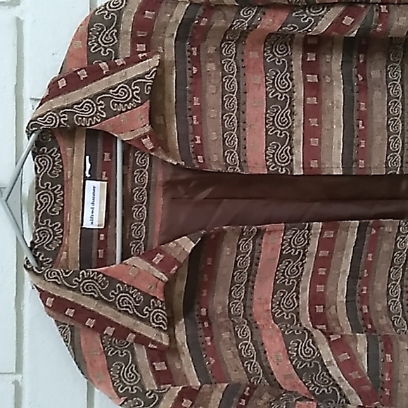 Alfred Dunner Southwest Open Beaded Lined Blazer. Size See Measurements - Picture 2 of 11